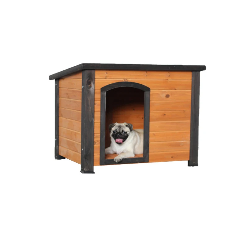 Новый дизайн современный теплый домик для собак деревянный уличный