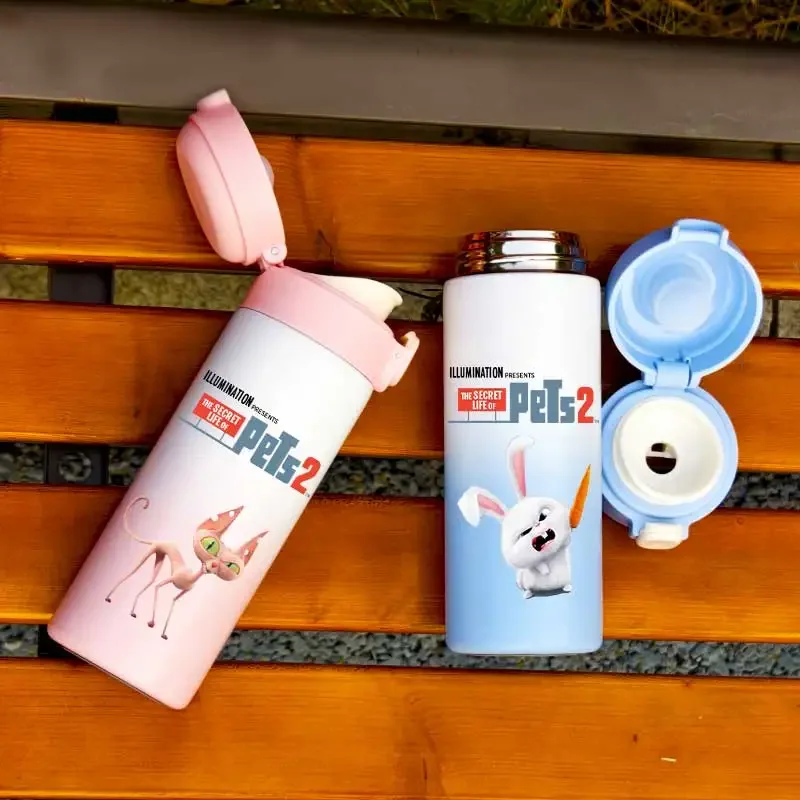 420ML The Secret Life of Pets Children's Insulated Cup Portable Stainless Steel Water Outdoor Sports Leak Proof Bottle