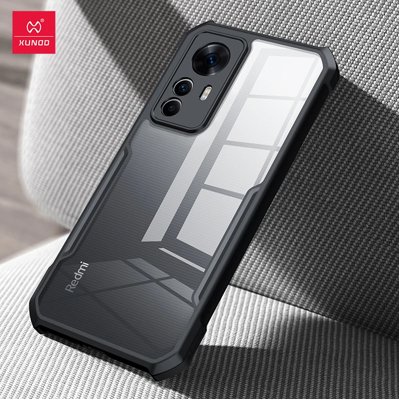 

Чехол Xundd для Xiaomi 12T Pro 11T Pro, бампер, подушки безопасности, Противоударная оболочка, объектив с полной защитой, задняя прозрачная крышка для ...