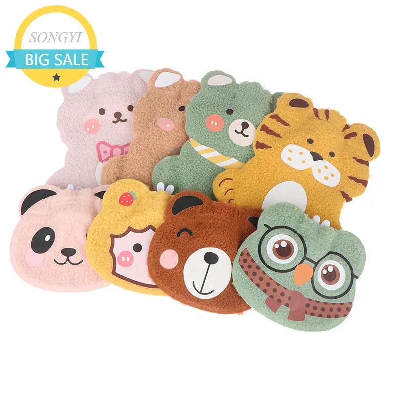

Cartoon Hand Po Warm Water Bottle Plush Mini Hot Water Bottles Portable Hand Warmer Girls Pocket Hand Feet Hot Water Bags
