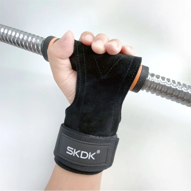 Фитнес-защита для рук из воловьей кожи жесткая полоса нескользящая