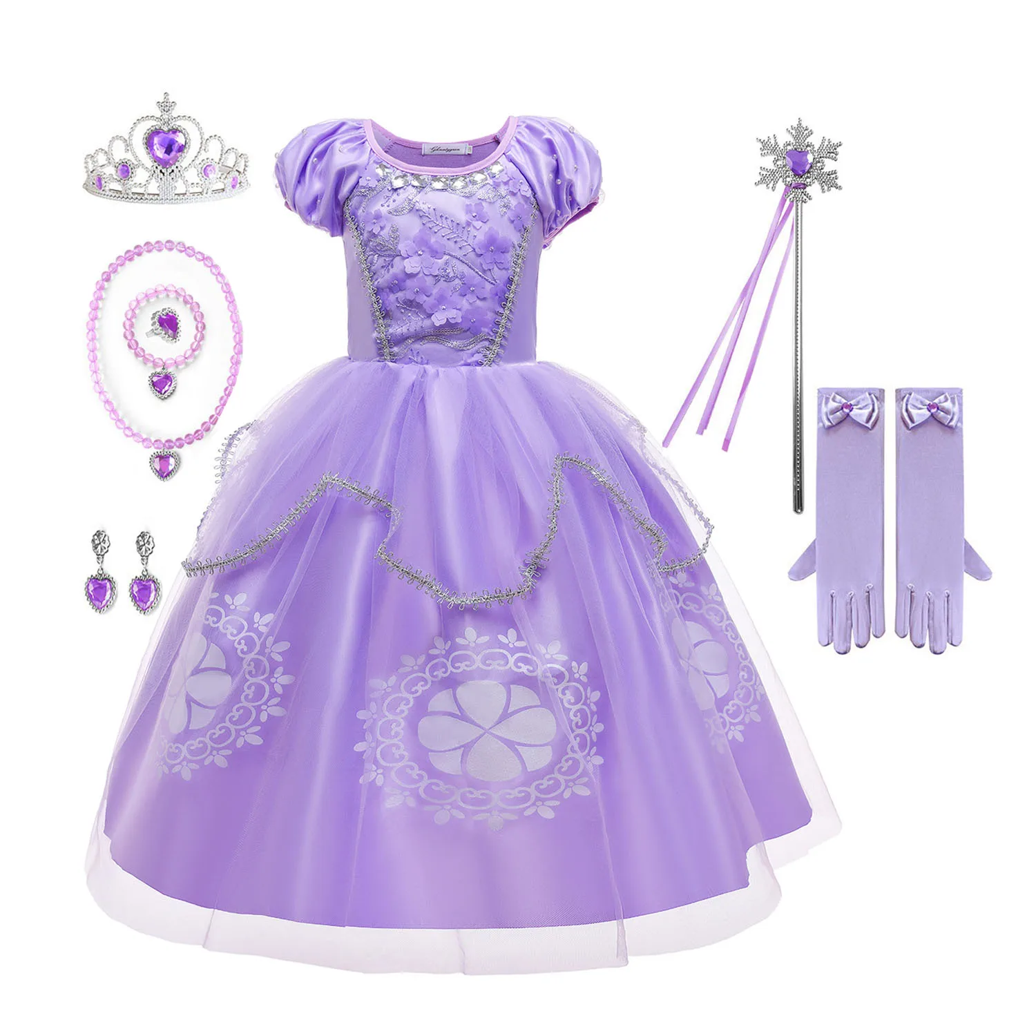 Платье принцессы Софии для девочки