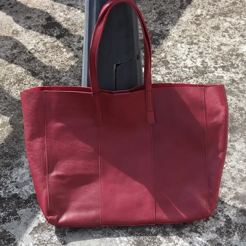 Женская большая роскошная сумка-тоут винтажные сумки из натуральной кожи