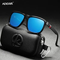 kdeam new square polarized sunglasses hd tac 1 1mm lenses outdoor uv400 protection mens driving sunglasses gafas de sol k6001