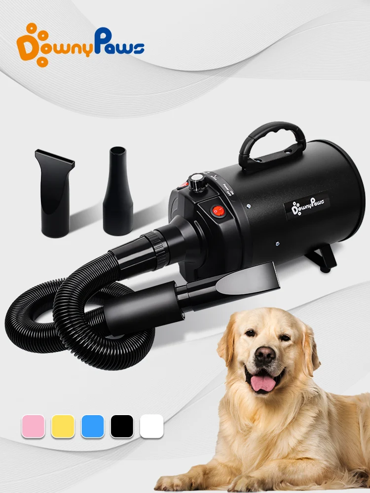2800W Power Hair Dryer For Dogs Pet Dog Cat Grooming Blower Warm Wind Secador Fast Blow-dryer For Small Medium Large Dog Dryer