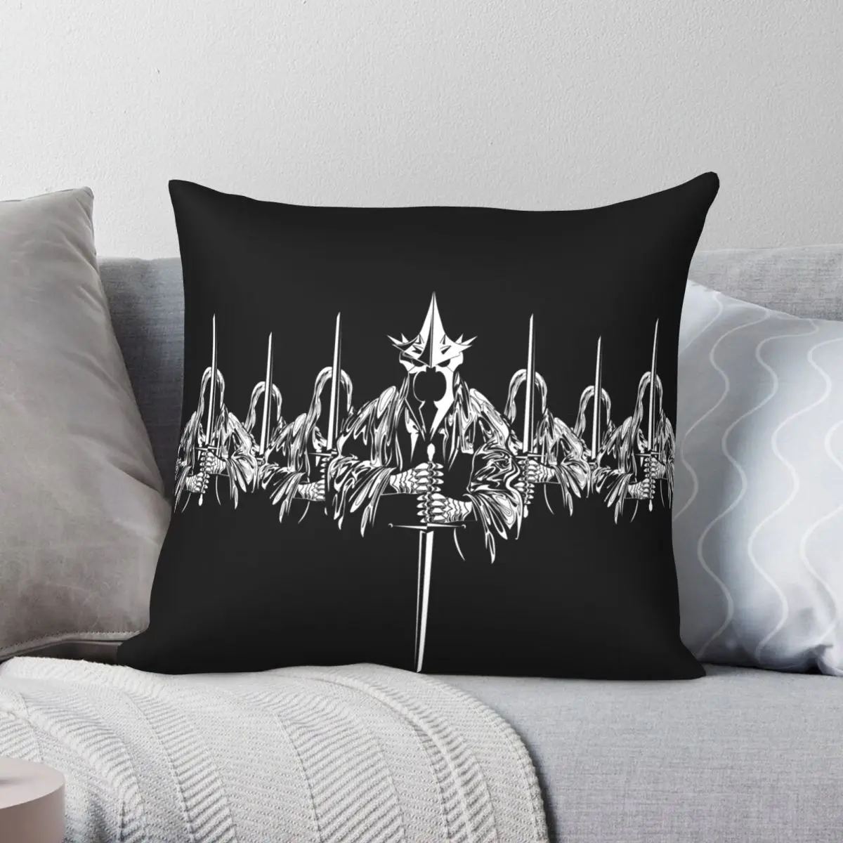

Nine Kings Square Pillowcase Polyester Linen Velvet Printed Zip Decor Throw Pillow Case Sofa Cushion Cover Wholesale 18"