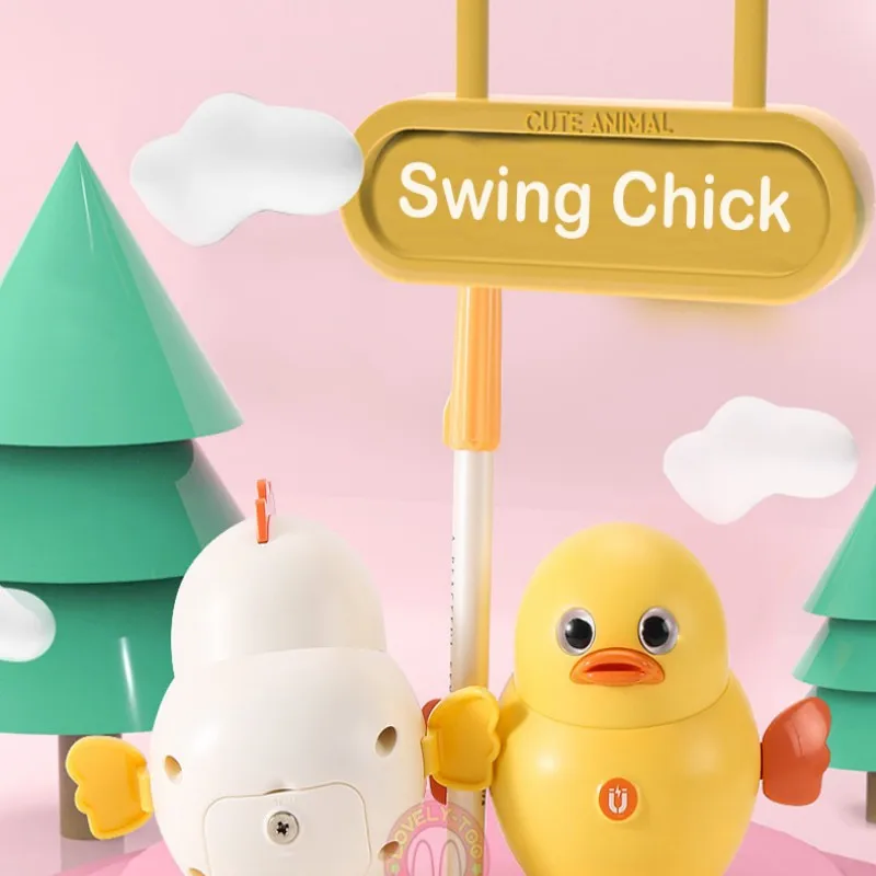 

Милые качающиеся Магнитные Электронные питомцы, ходячие игрушки курицы для девочек, набор цыплят, Детские звенья без следов, случайное состояние дороги