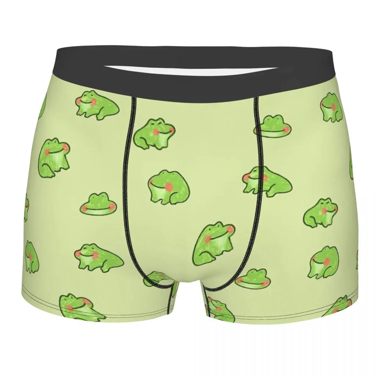 

Cottagecore Rural Aesthetic Happy Little Frogs Underpants Homme Panties Man Underwear Sexy Shorts Boxer Briefs Boys Underwear