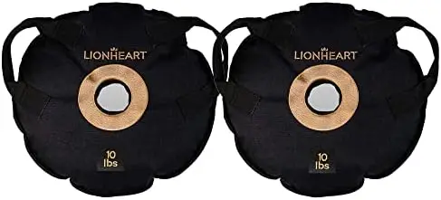 

Fillable Weight Plates, Set of 2, On/Off Barbell Weights, Sandbag Workout Bag Plate for Strength Training, Home Gym Equipment fo