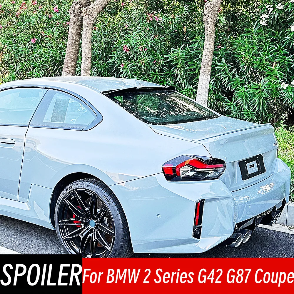 Для BMW 2 серии G42 G87 Coupe 220i 225i 230i M240i M2 2022 2023 2024 заднее окно крыша спойлер Крылья для