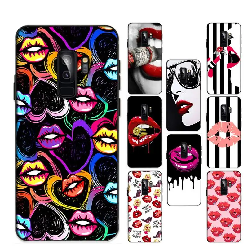 

Abstract red lips Phone Case For Samsung Galaxy S 20lite S21 S21ULTRA s20 s20plus for S21plus 20UlTRA