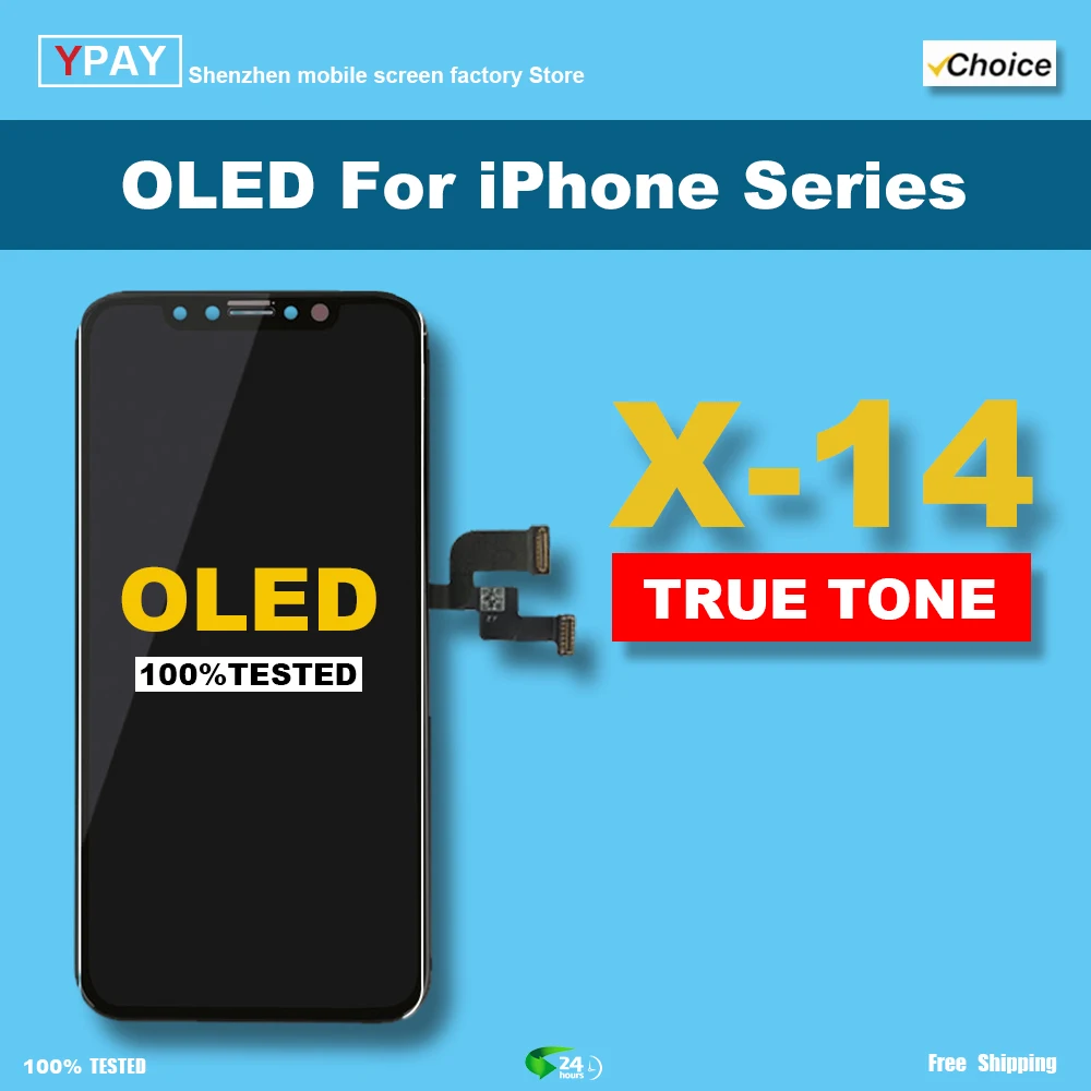 Высококачественный ЖК-дисплей AAAA+ Для iPhone X XR 11 11Pro 12 12ProMax 13 14 С 3D-дигитайзером