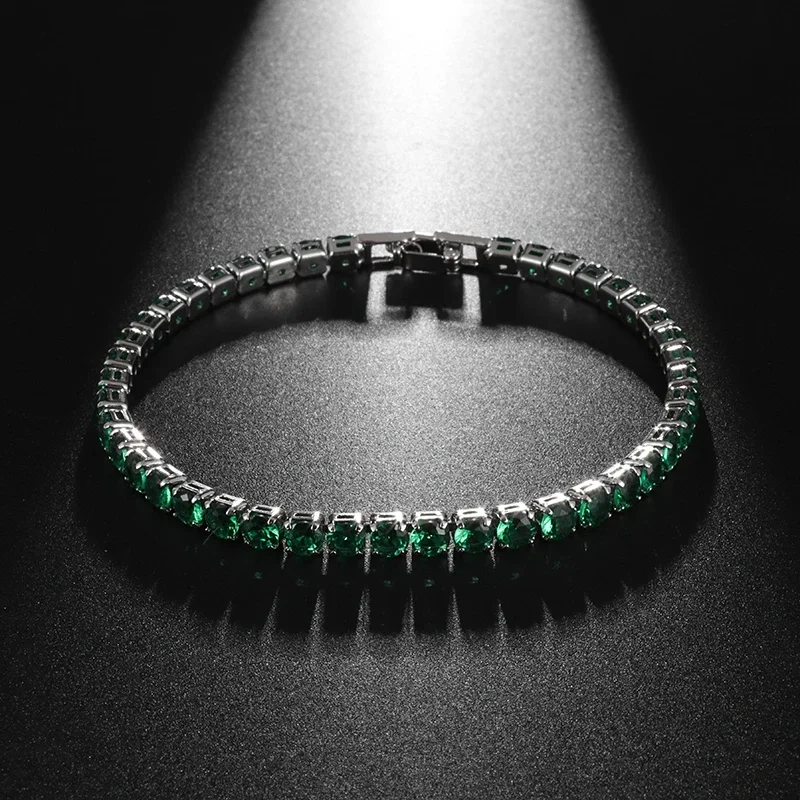 Изысканный однорядный элегантный супер-вспышка браслет с цирконом женская мода