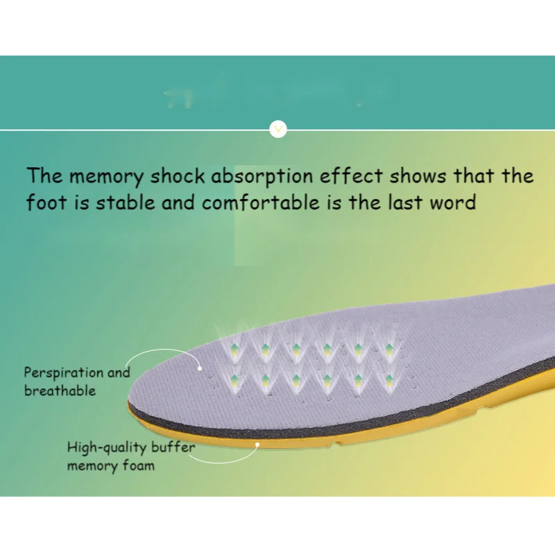  Cushioning Comfortable Breathable Sports High Elastic EVA University Military Training Insole Sweat Absorbing Insole New