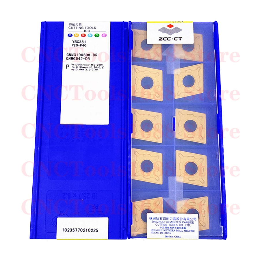 

ZCCCT CNMG190608-DR CNMG190612-DR CNMG190616-DR YBC351 Turning Blade CNC Steel Processing Carbide Inserts