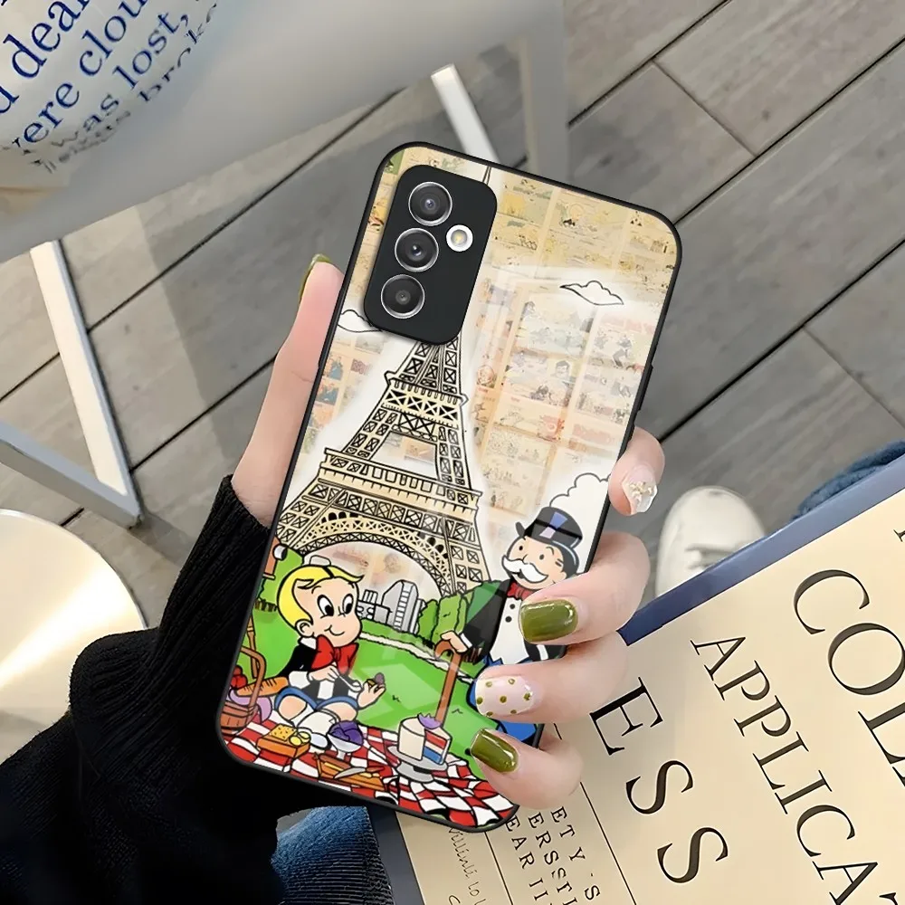 Трендовый мультяшный доллар монополия чехол для телефона Samsung A52 A71 A21 A54 A20 A12 Galaxy A34