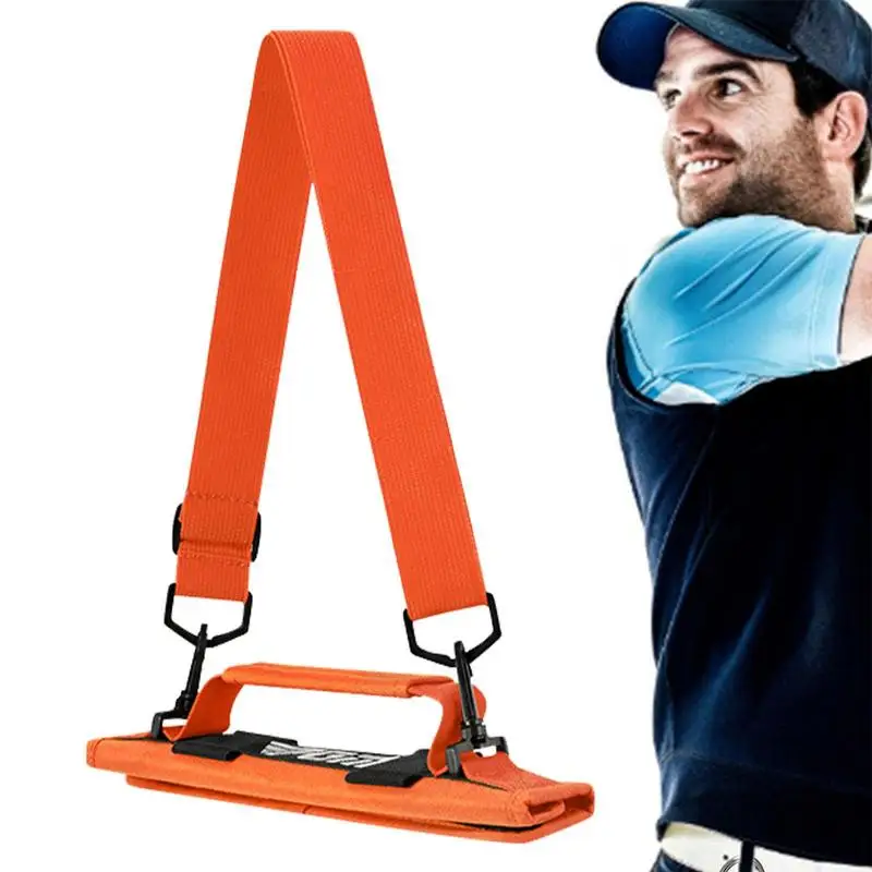 Lightweight Golf Club Carrier Bag Portable Carry Driving Range Course Training Travel Adjustable Shoulder Strap Crossbody Bag