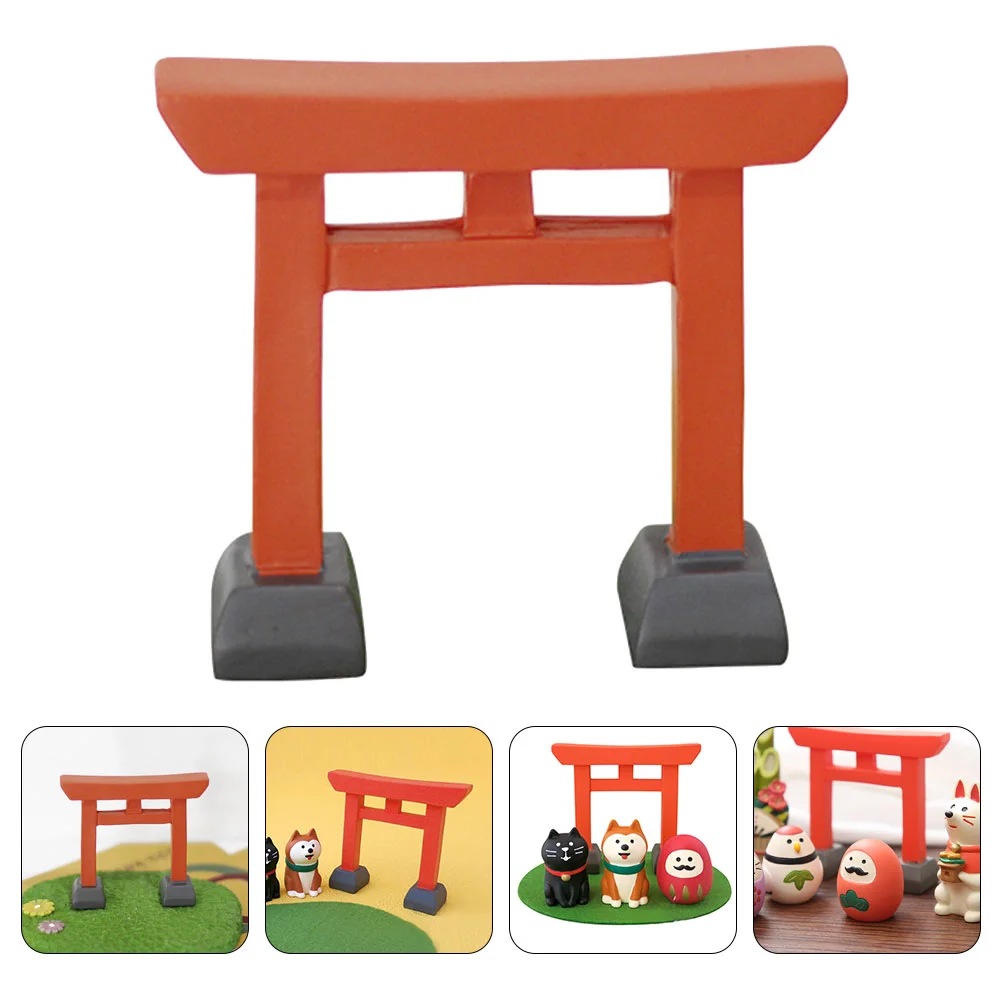 

House Decorative Door Tiny Ornaments Mini Resin Dolly Gate Household Items Landscape Prop Child Japanese Home Miniature