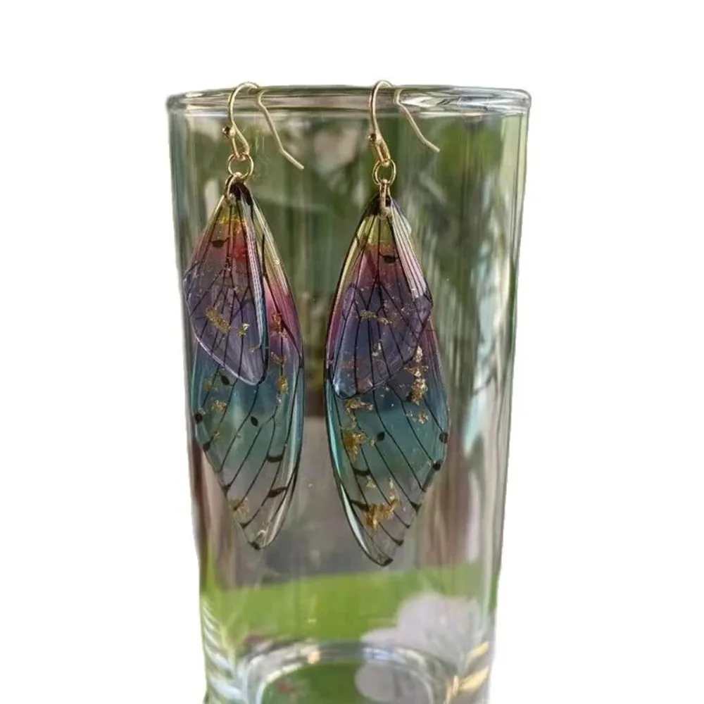 Серьги-подвески из смолы