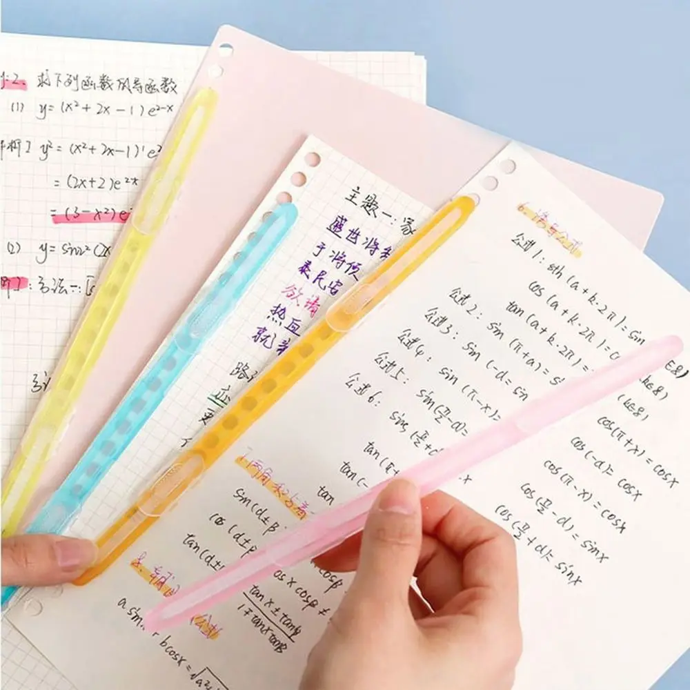 

Office Stationary Scrapbook School Album Loose-leaf Clip Paper Fasteners 2 Hole Binding Clips Strip Paper Binder