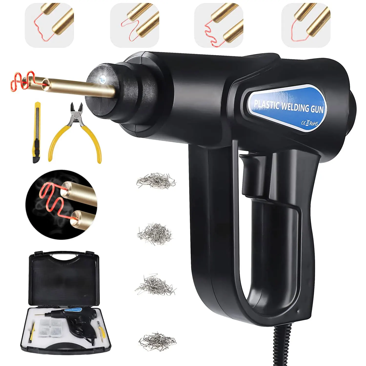 Пластиковый сварочный аппарат с коробкой инструменты для гаража ручные Горячие