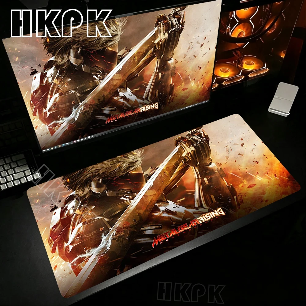 Фото Большой металлический коврик для мыши XXL Metal Gear Solid, нескользящий коврик для мыши для киберспорта, для ноутбуков и игровых ПК, с прошитыми краями, утолщенный, для компьютерной клавиатуры и рабочего стола №2