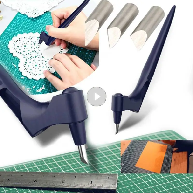 

Stainless Steel Craft Knives Cutting Tool With 360-degree Art Cutting Tool Gyro Paper-Cutter 3 Differ Replace Knife Cutting Tool