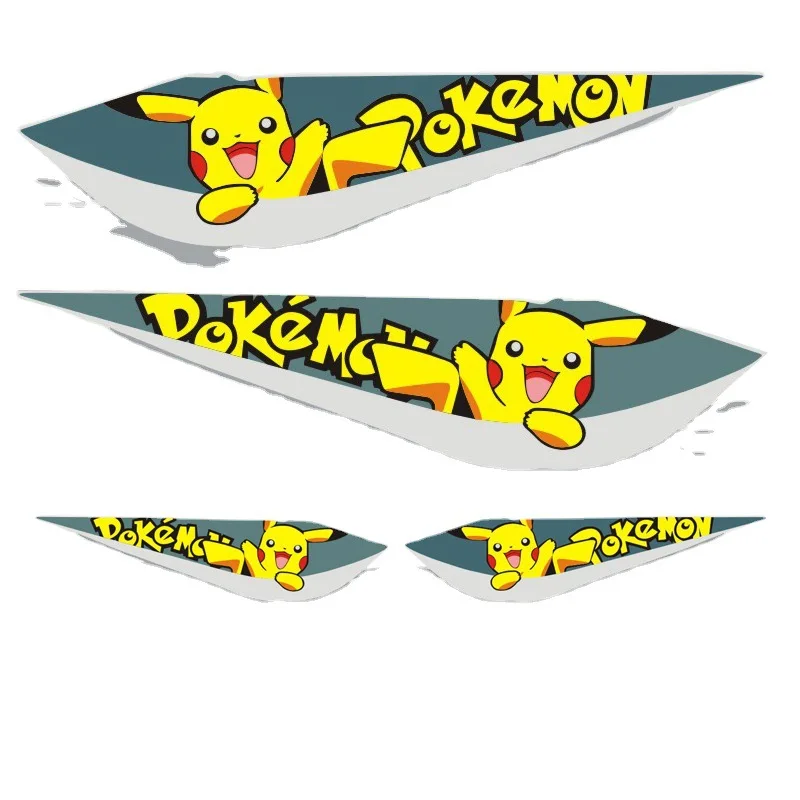 

Cartoon Animation Pikachu Bumper Stickers Car Peeping Eyes Scratch Hidden Car Stickers Bumper Stickers Decorative Body Sticker