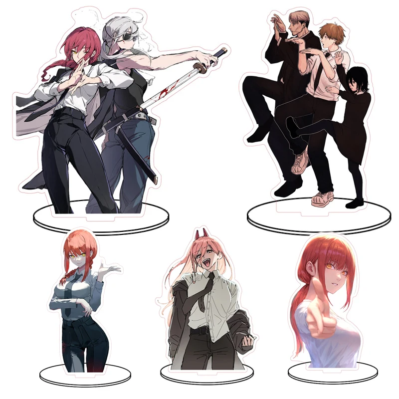 

Chainsaw Man Acrylic Stand Cosplay Anime Pochita Makima Denji Aki Hayakawa Power Quanxi Cartoon Character Collection Gifts