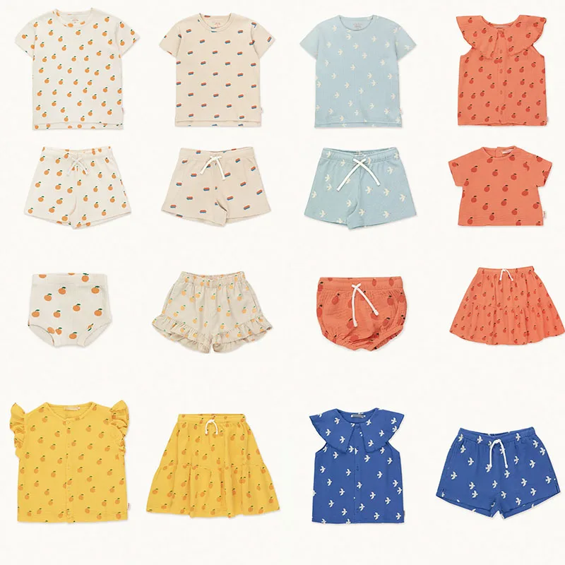 

Летние Детские комплекты, брендовый дизайн 2022TC, Детские футболки для мальчиков и девочек, детские топы, футболка, повседневная одежда, наряд...