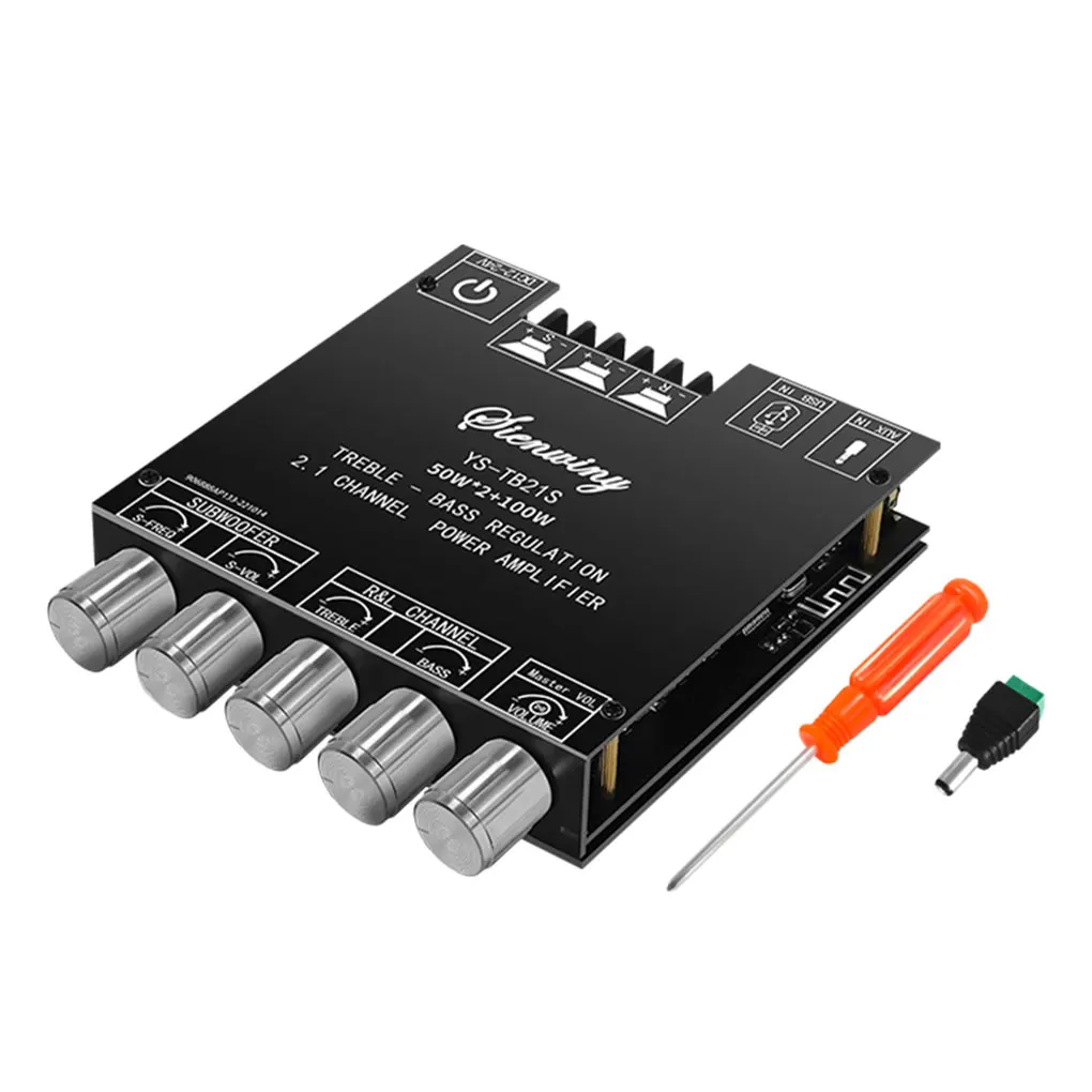

Усилитель PCB HiFi Digital 50Wx2 100W AUX Stereo Multi Port с нагревом и защитой от короткого замыкания, модуль платы усилителя