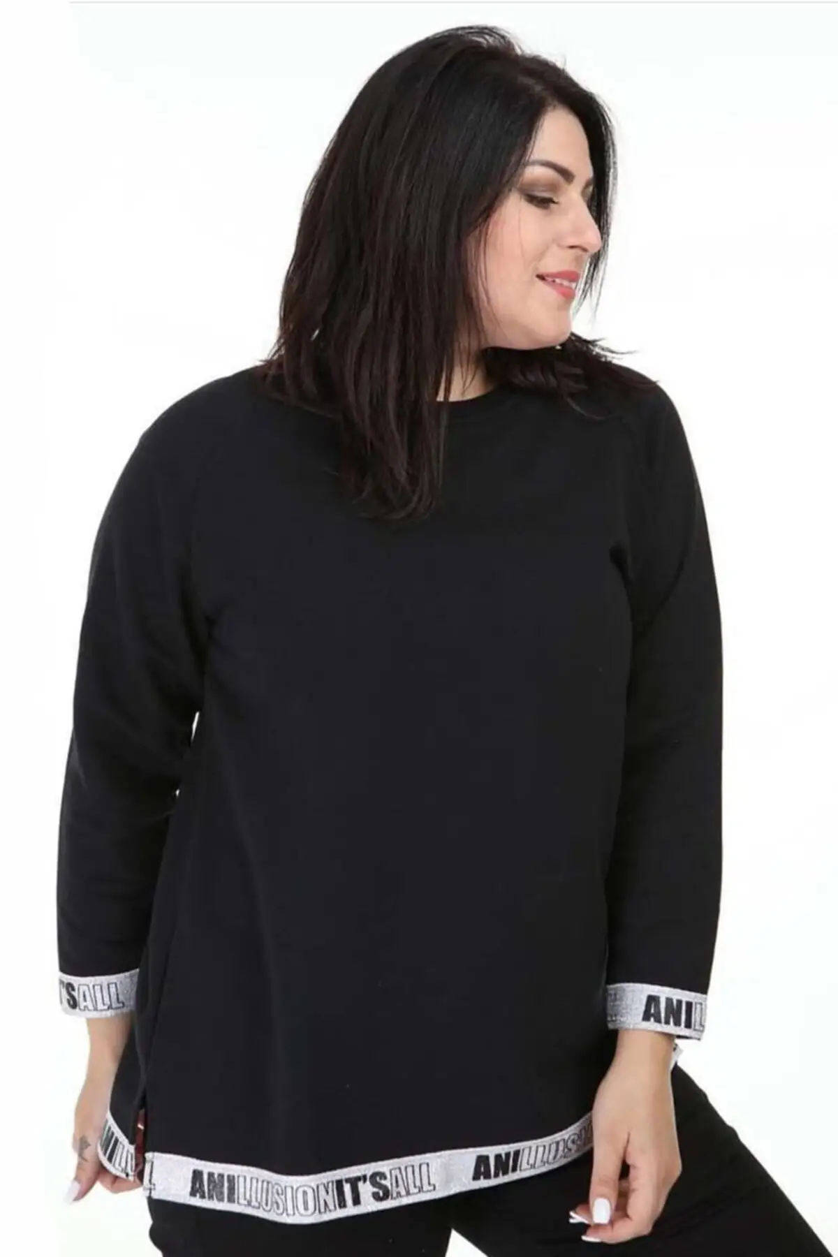 

Women's Sweatshirt Black Stripe Detailed Hoodies Fashion All Season New Designer Pullovers Fleece Hoodies