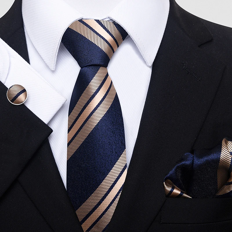 Высококачественный галстук носовой платок карманные квадраты набор запонок