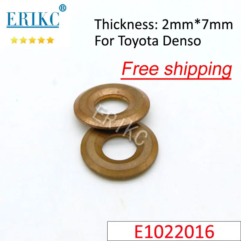 

23670-0L050 Diesel Injector Nozzle Copper Washer E1022016 Fuel Injection Heat Shield Rings for Denso Toyota Hilux Sprayer