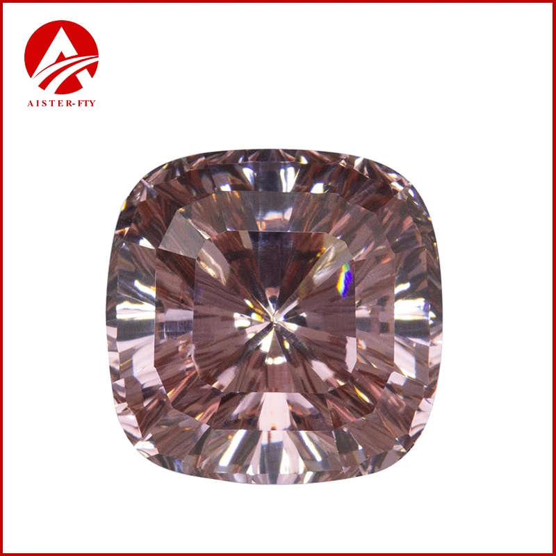 Новая подушка камни с кубическим цирконием огранки тысячелетия кофейный цвет 10x10