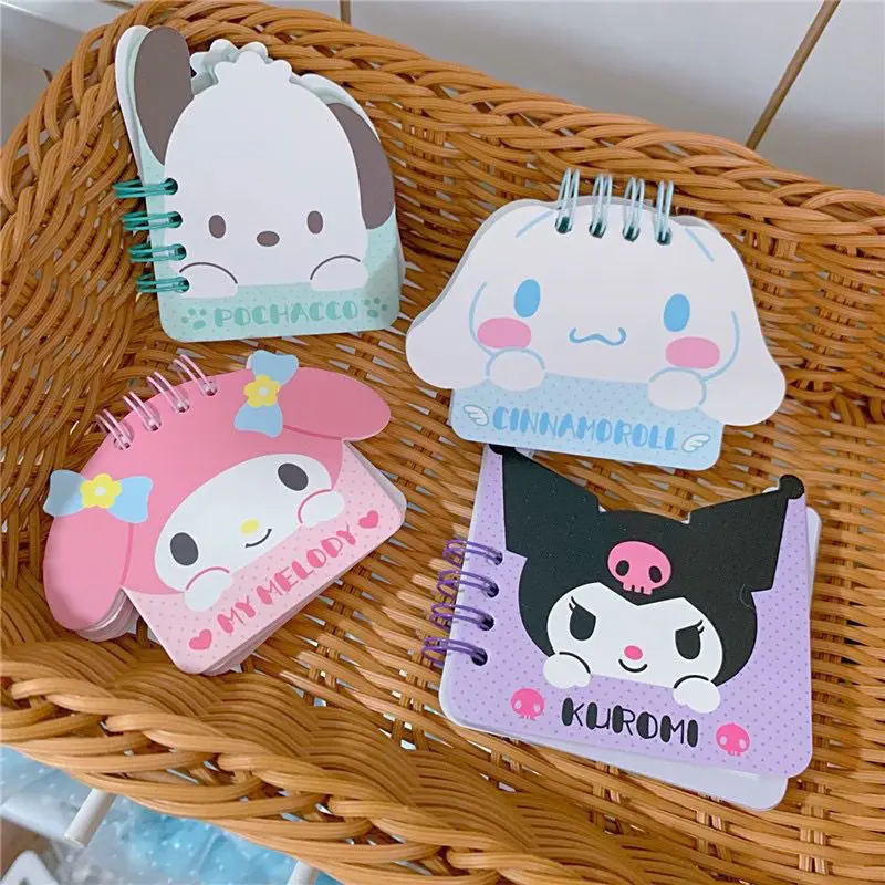 

Sanrio Kawaii аниме Моя Мелодия Cinnamoroll катушка блокнот милый Kuromi понравико мультфильм блокнот Канцтовары прекрасные игрушки для детей