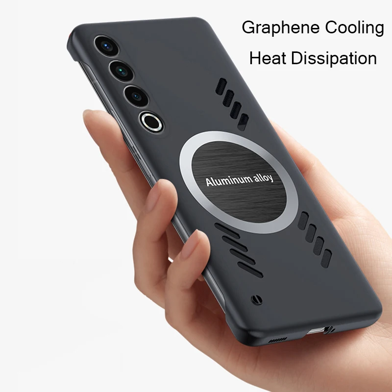 

Graphene Cooling Phone Case for Meizu 20 Pro 18 Case Ultra Thin Frameless Heat Dissipation Cover Meizu20 Funda Casing Capa
