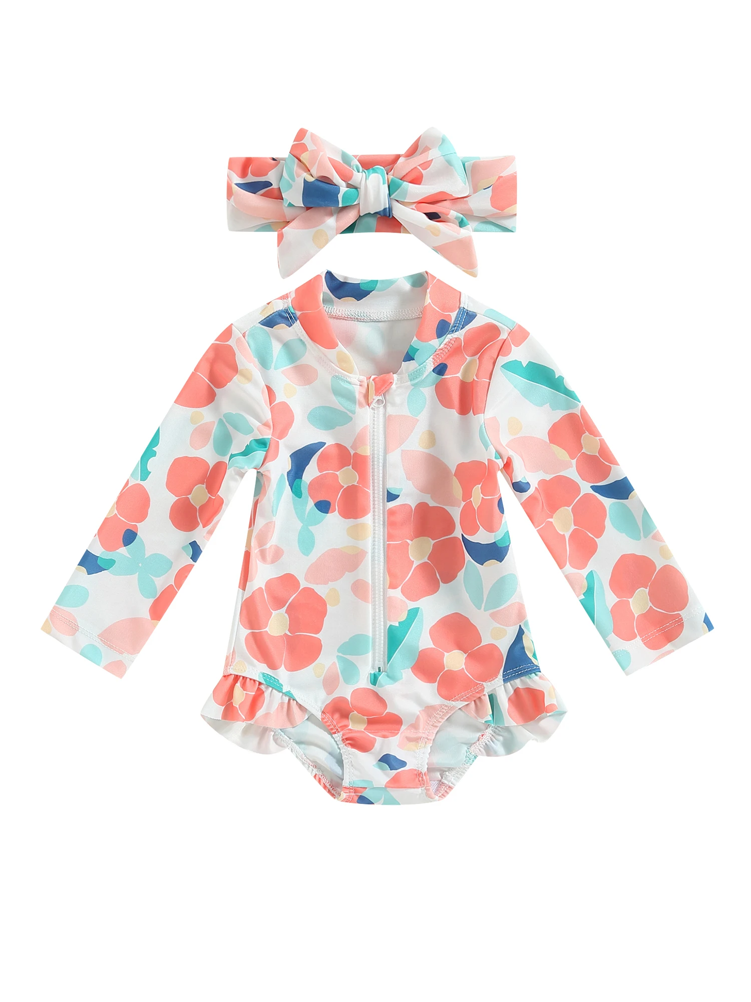 

Детский купальник с защитой от сыпи для маленьких девочек, комбинезон, одежда для купания младенцев, купальный костюм с защитой от солнца, п...