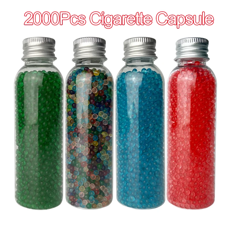 

Fruit flavor menthol 2000pcs new cigarette capsule Explosion pops beads mint Crush balls Filter For Smoking Holder Accessories