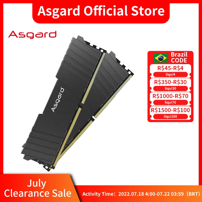 Asgard ddr4 оперативная Память 16 Гб X2 32 3200 МГц ОЗУ LOKI T2 серия металлический радиатор