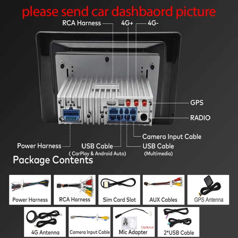 Автомобильный мультимедийный плеер DSP Carplay 1 Din Android 10 GPS для Fiat Ducato 2009-2015 Citroen Jumper