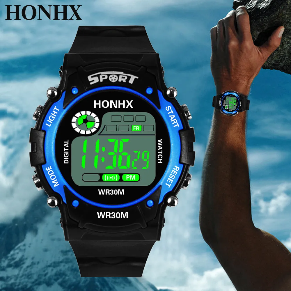 

Men Sports Digital Watches Alarm Clock Waterproof Luminous Date Week Display Electronic Watch Men Masculino Relogio