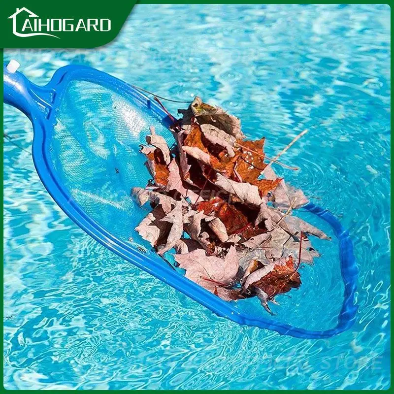 Hot Tub Cleaner tool Professional Lightweight Mesh Frame Net Durable Blue Swimming Pool Spa Leaf Trash Net Skimmer Rake