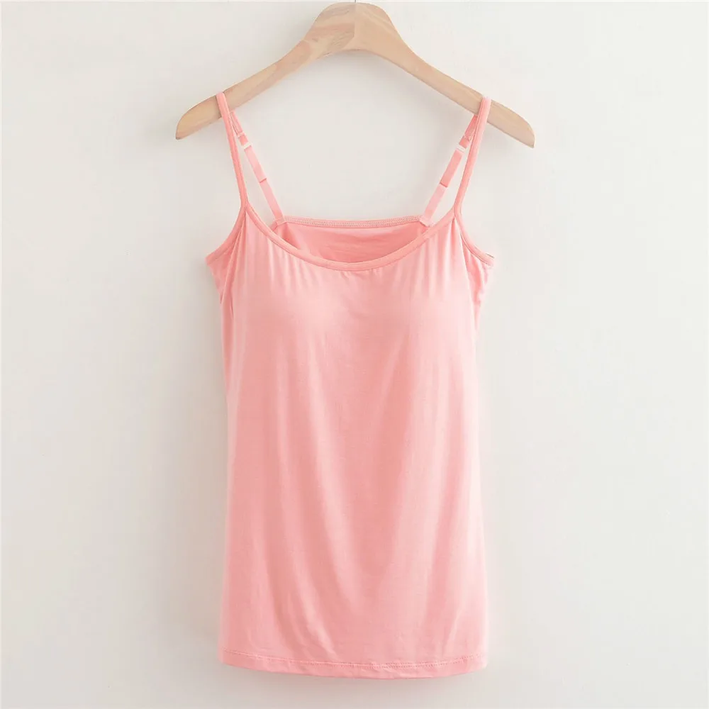

Summer Sexy Camisoles Women Top Sleeveless Camis Sexy Slim Lady Tank Tops Strap Fashion Backless Camisole With Chest Pad
