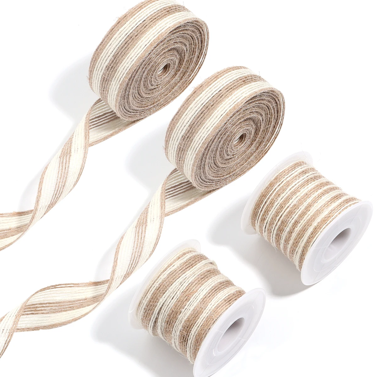 5/10 м/рулон белая джутовая веревка