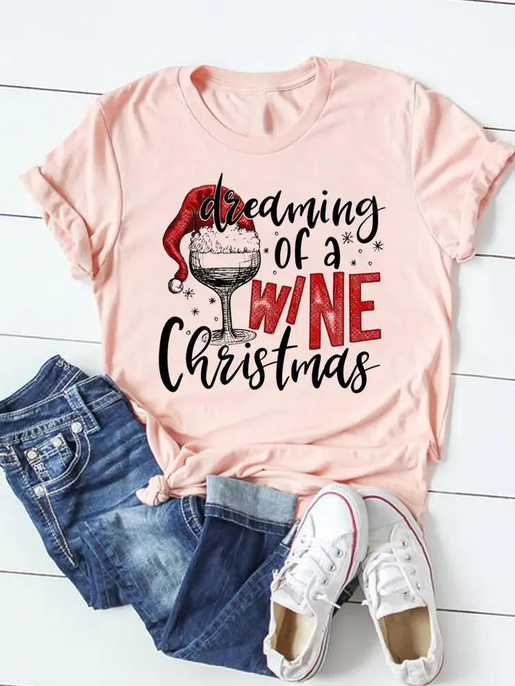 

Футболка женская с надписью «Merry Christmas»