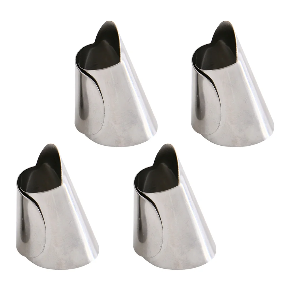 

4pcs Grater Finger Protector Finger Shield Cutting Finger Protector Chopping Thumb Protector Cutting
