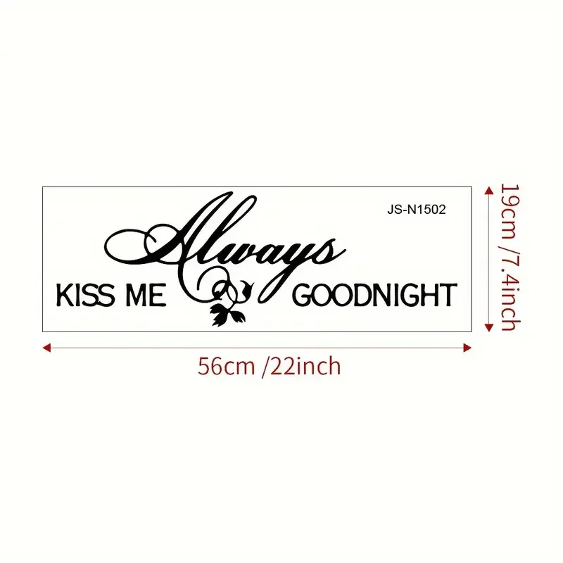 Художественная наклейка на стену с шрифтом из ПВХ романтическое настенное