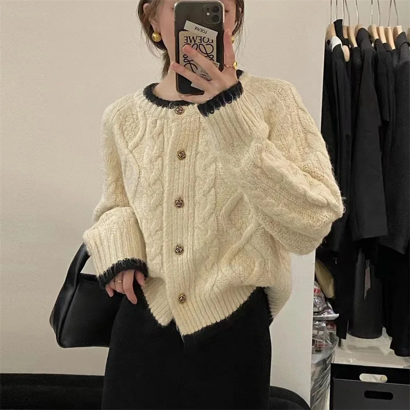 Женский короткий Caregan с длинным рукавом повседневный укороченный комплект