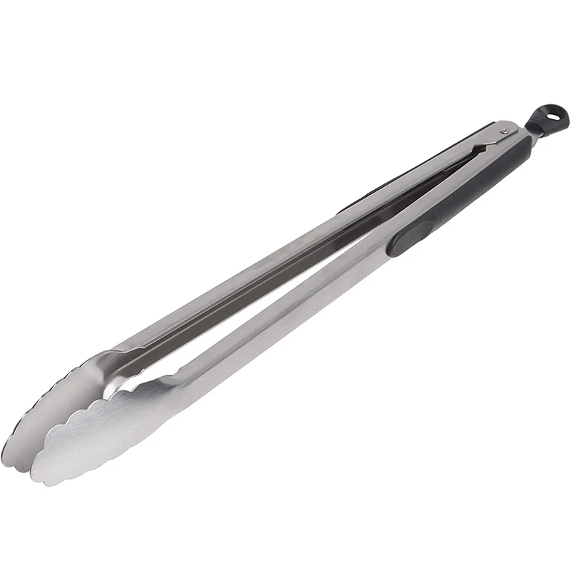 

Promotion! Stainless Steel Lock Clip Bbq Tongs Grill Spatula